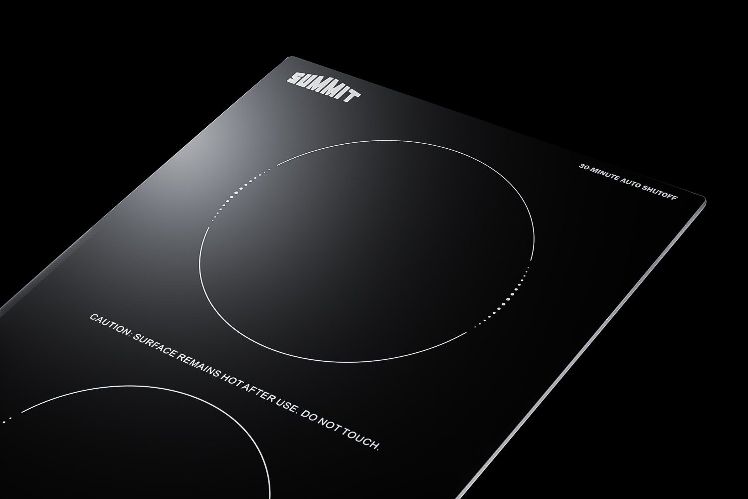 115V Safety First 2-burner cooktop in black ceramic glass with digital touch controls and 30-minute auto shutoff feature, 2400W; NOTE: Image may vary from product